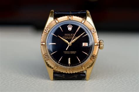 Rolex Datejust Thunderbird Ref. 6609 in 18k Gelbgold for